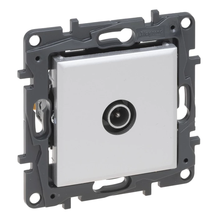 Legrand Niloé Step TV csillagpontos csatlakozóaljzat végzáró 1,5 dB alumínium 863374
