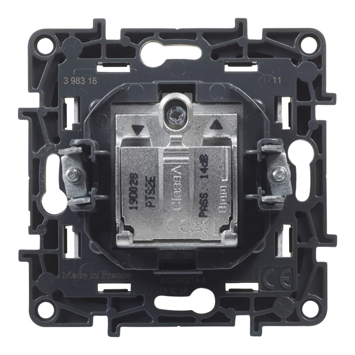 Legrand Niloé Step TV-R-SAT átmenő csatlakozóaljzat 14 dB alumínium 863378