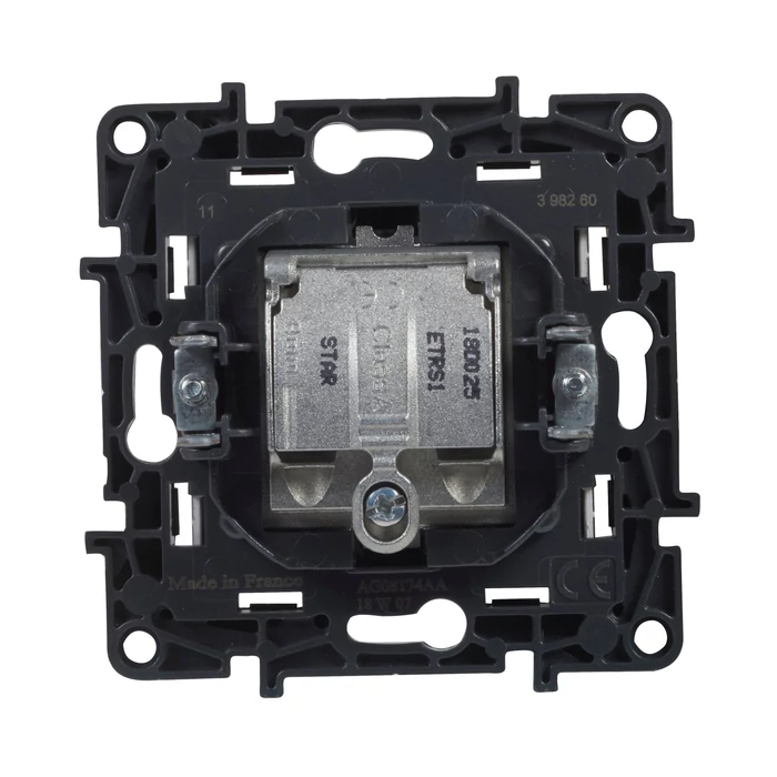 Legrand Niloé Step TV-R-SAT csillagpontos csatlakozóaljzat 1,5 dB alumínium 863380