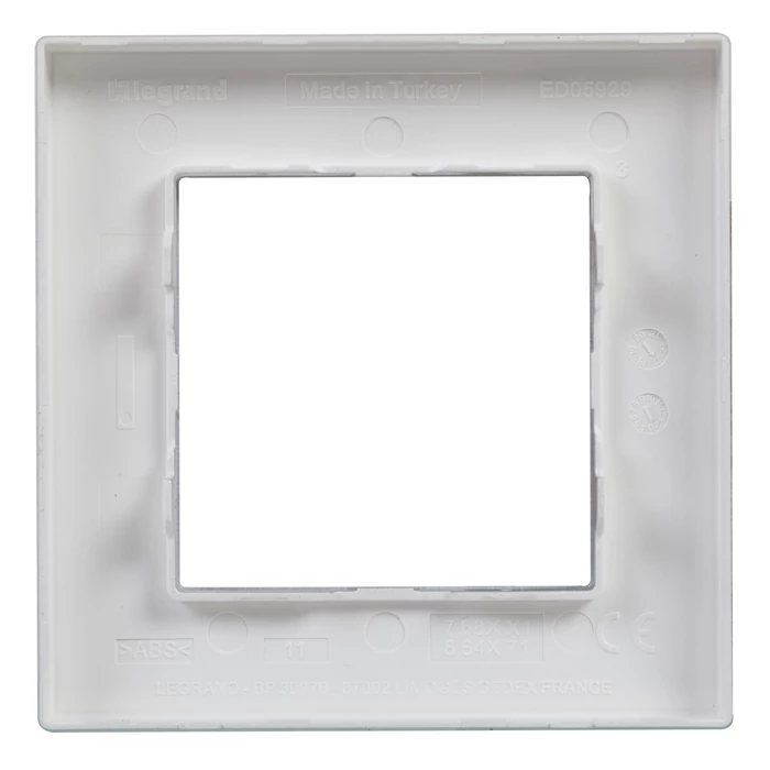 Legrand Niloé Step 1-es keret csiszolt alumínium 863891