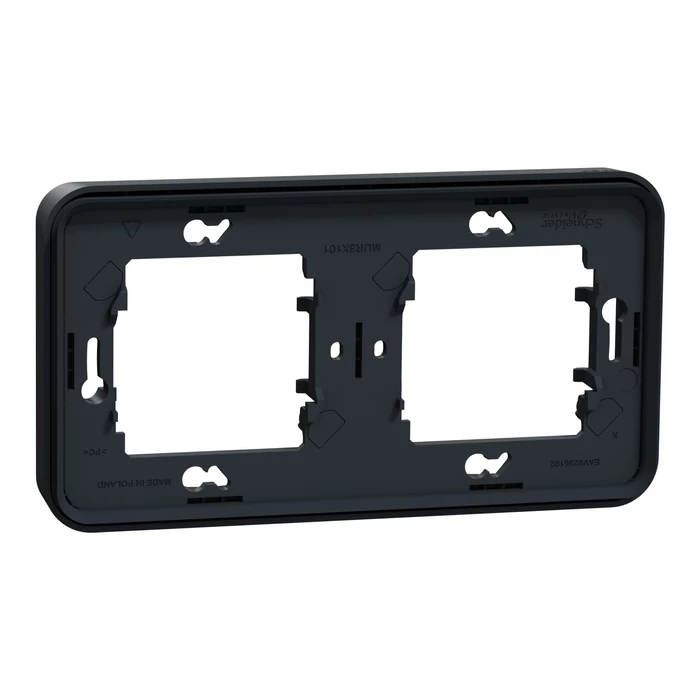 Schneider Electric MUREVA Styl kettes keret vízszintes antracitszürke MUR34101
