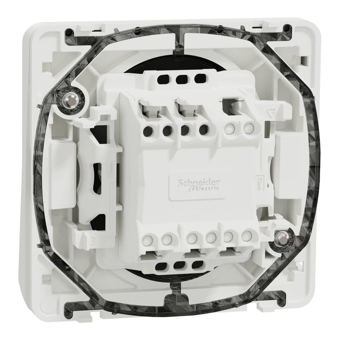 Schneider Electric MUREVA Styl egypólusú nyomó (101n) polárfehér MUR39027