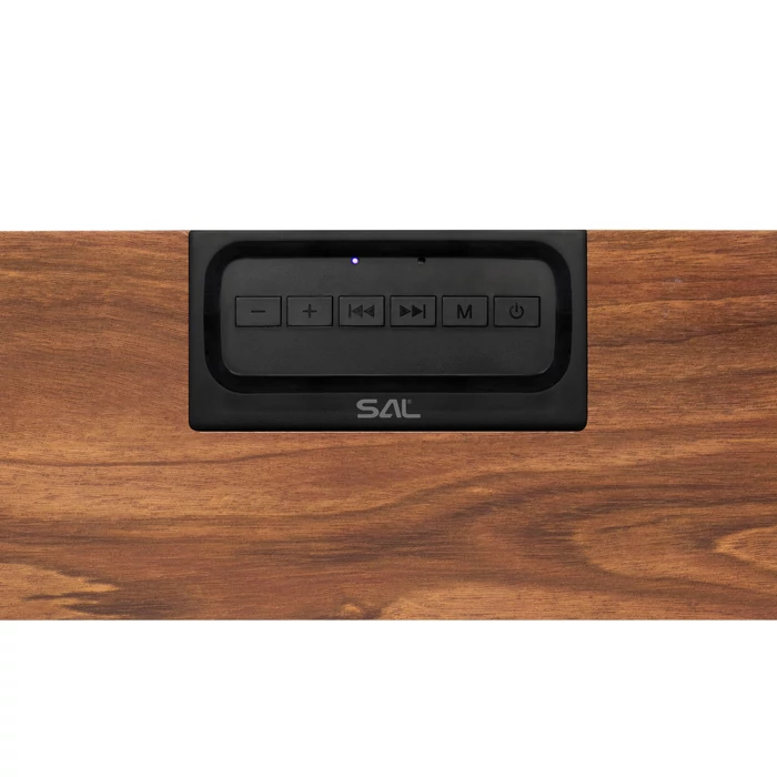 SAL RRT7 sztereó retro hangszóró, vezeték nélküli, 2x5W, FM rádió, Bluetooth, beépített akkumulátor RRT7