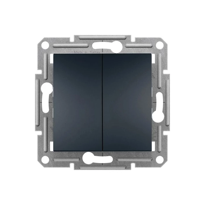 Schneider Electric Asfora kettős nyomó (rugós) antracit EPH1100171