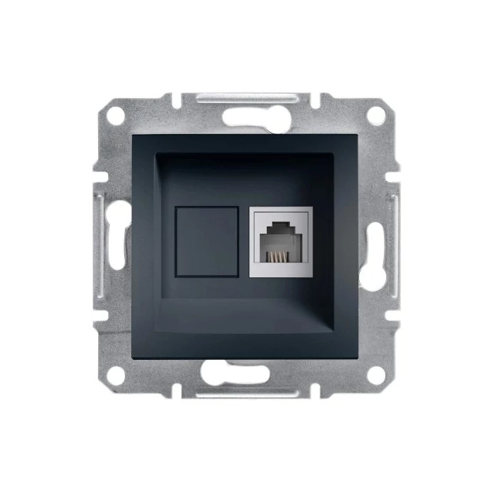 Schneider Electric Asfora 1xRJ11 telefon csatlakozóaljzat antracit EPH4100171