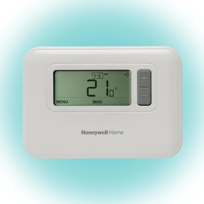 Honeywell Home T3C110AEU programozható szobatermosztát, LCD, időszámítás váltás, 7 napos programozhatóság, extra funkciók, fagyvédelem T3C110AEU