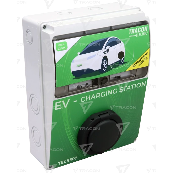 Tracon Elektromos E-AUTÓ 22kW töltőállomás védelemmel TECS302