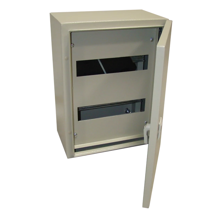 Fém elosztószekrény, acél, szü