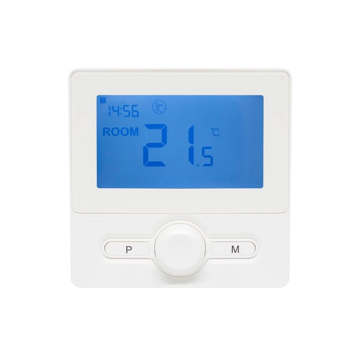 Home THE25W digitális termosztát, falra szerelhető, programozható, ablaknyitás-érzékelés, fagyvédelmi funkció, fehér THE25W