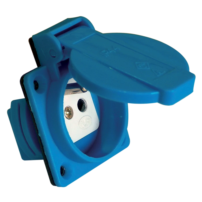 Tracon beépíthető csatlakozóaljzat 16A 250V 2P+E TICS-105SF