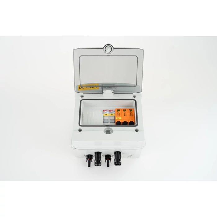 SOLAR doboz DC 1 string védelemmel 1000V DC IP65 200x200x120 mm SD-DC1S-15A-T2