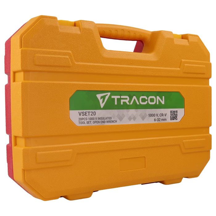 Tracon 20 db-os szigetelt csavarkulcs készlet 1000V VSET20