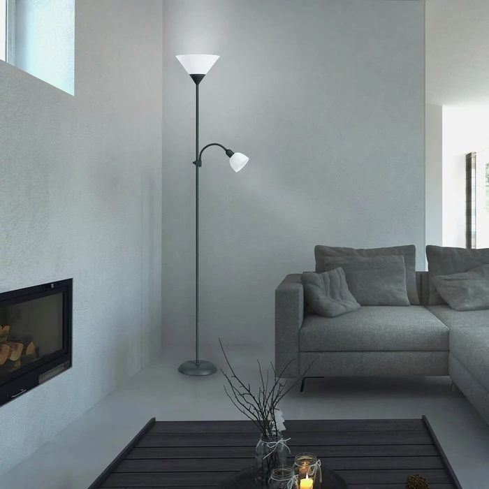 Action állólámpa olvasókarral 1XE27+1XE14 foglalattal Rábalux 4062