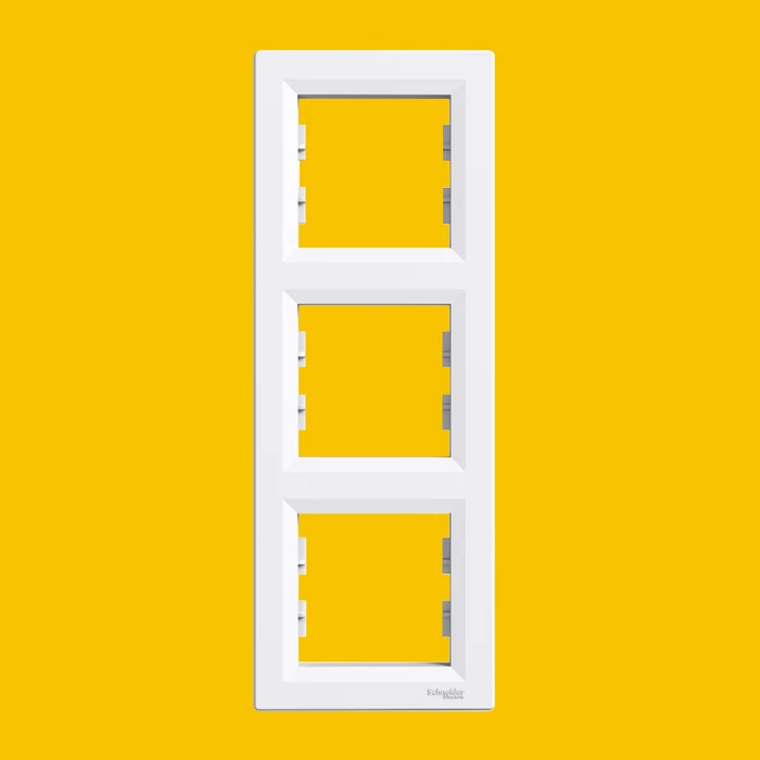 ASFORA Hármas keret, függőleges, fehér