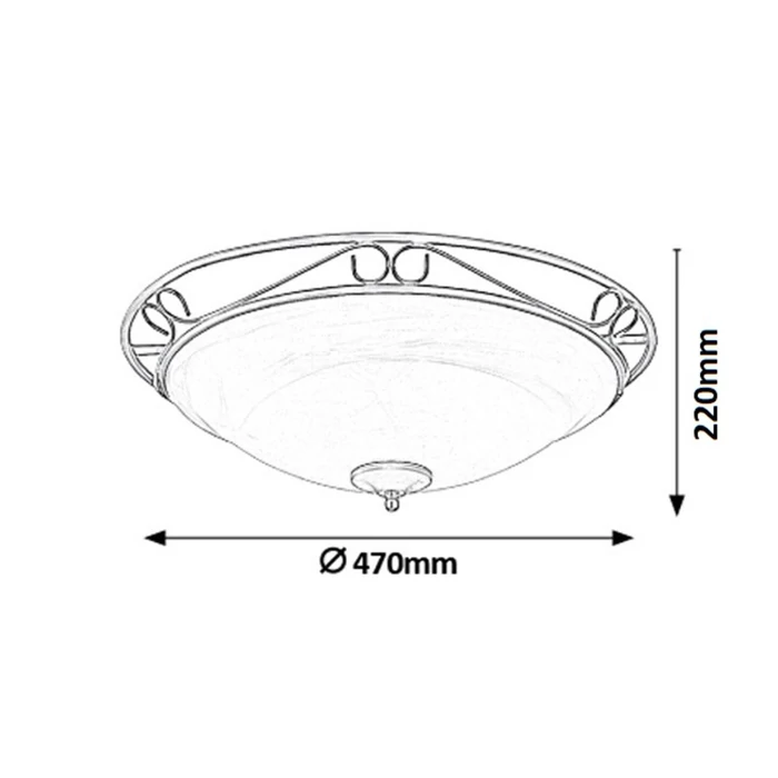 Athen mennyezeti lámpa D47cm Rábalux 3723