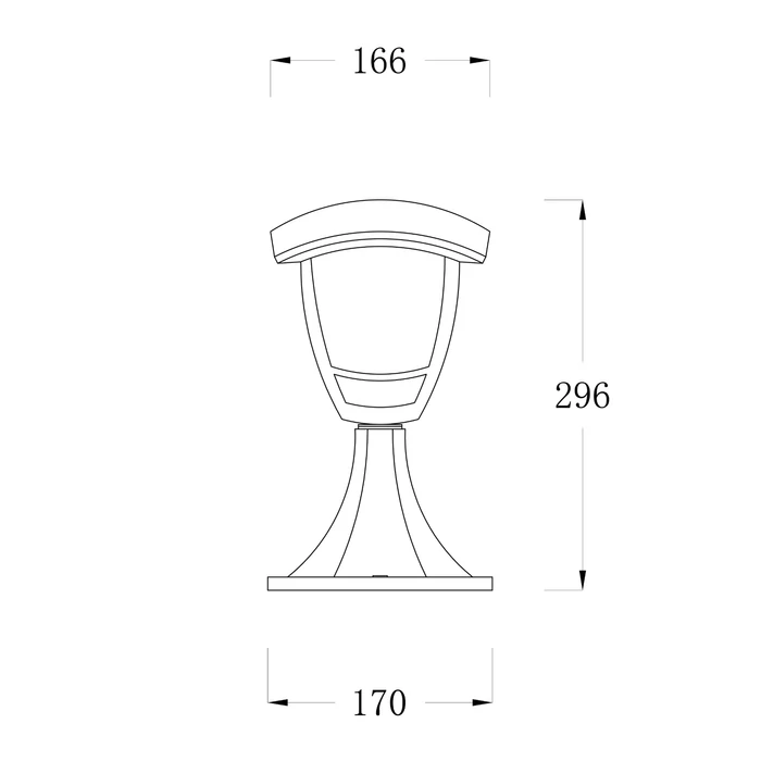 Avide Aria kültéri állólámpa fekete 1xE27 290 mm IP44 AOPLS-1XE27-ARIA