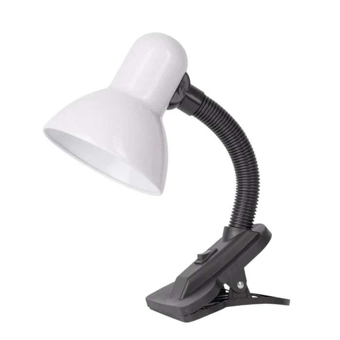 Avide Basic asztali lámpa fehér csíptethető 1xE27 ABDL-CLIP-W-60W