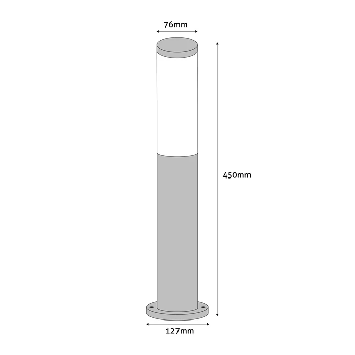 Avide Boca kültéri állólámpa antracit 1xE27 450 mm IP44 AOLPE27-BOC-AN