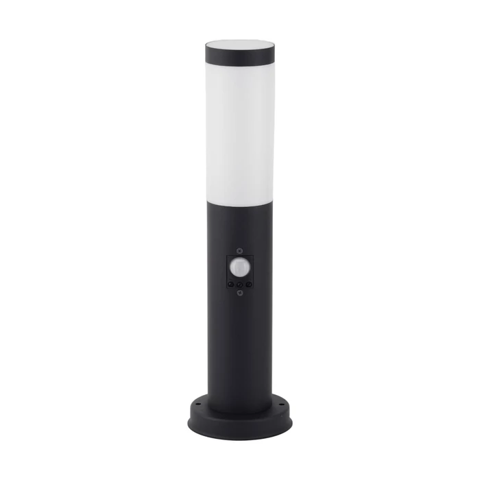 Avide Boca kültéri állólámpa mozgásérzékelővel fekete 1xE27 450 mm IP44 AOLPE27-BOC-S-B
