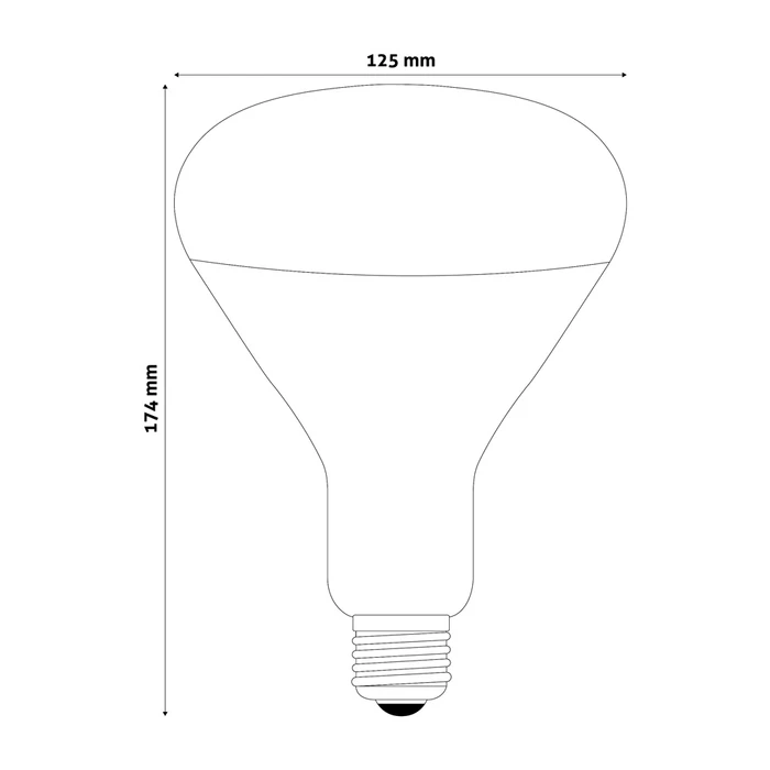 Avide infra izzó rubin E27 250W