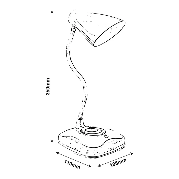 Avide LED asztali lámpa fehér 3,2W USB ABLDL-USB-3.2W