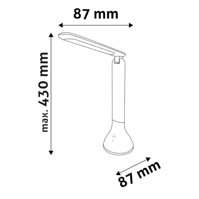 Avide LED asztali lámpa fekete 4W RGB ABLDLRGB-MOOD-4W-BL