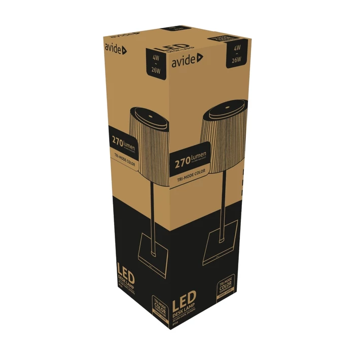 Avide LED asztali lámpa fekete USB 4W ABLDL-USB-B-4W