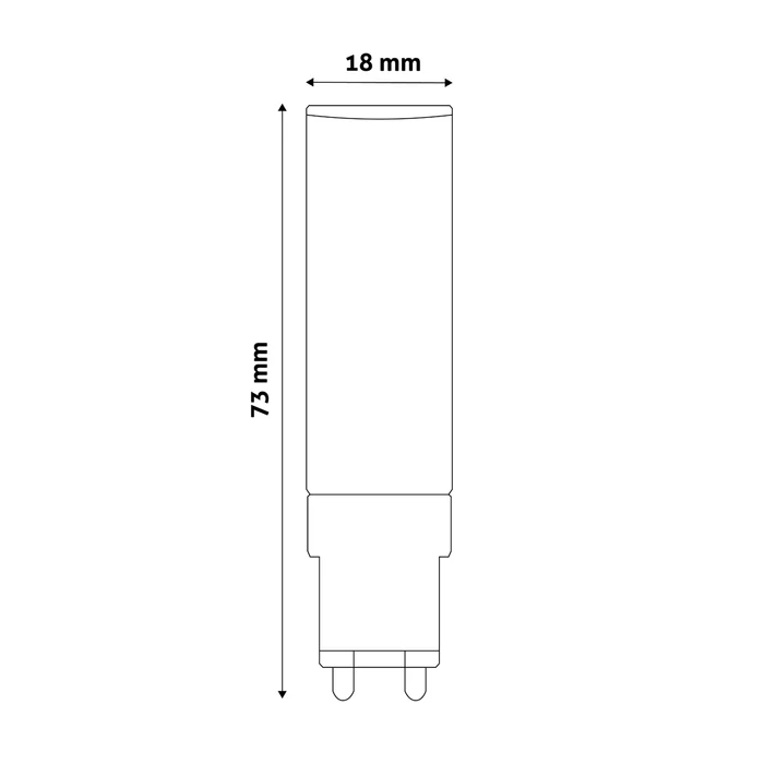 Avide LED izzó G9 7W 800lm 4000K ABG9NW-7W