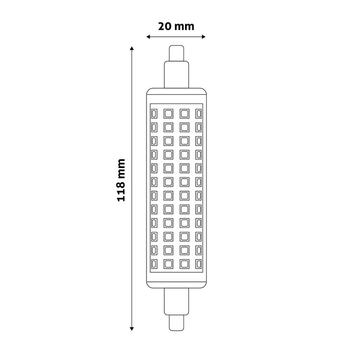 Avide LED izzó R7S 9W 6400K hideg fehér 910 lumen 118 mm