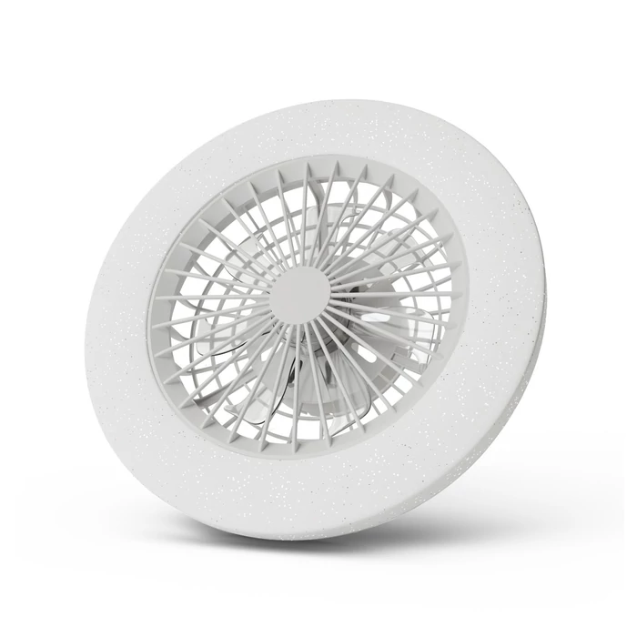 Avide LED mennyezeti lámpa és ventilátor 2x24W csillaghatás Wendy AFCLCCT-48W-15W-W