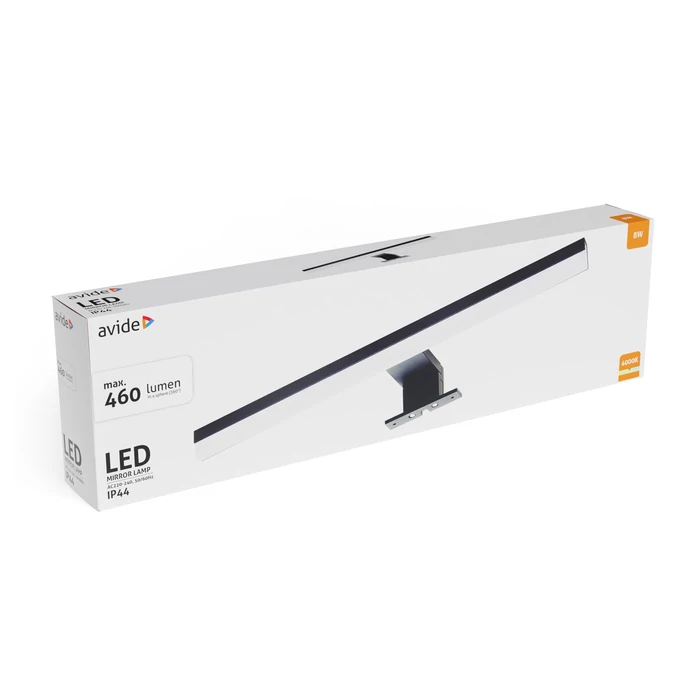 Avide LED tükörvilágító lámpa 8W 440lm 4000K króm 400mm IP44 ALML-B40-AB-8W