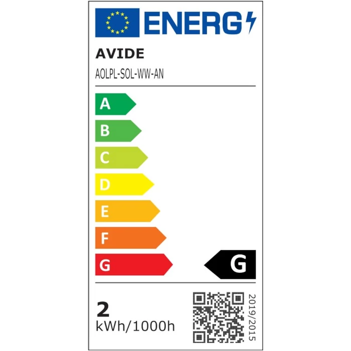 Avide Solana kültéri LED állólámpa antracit 1,5W 55lm 3000K 500 mm IP44 AOLPL-SOL-WW-AN