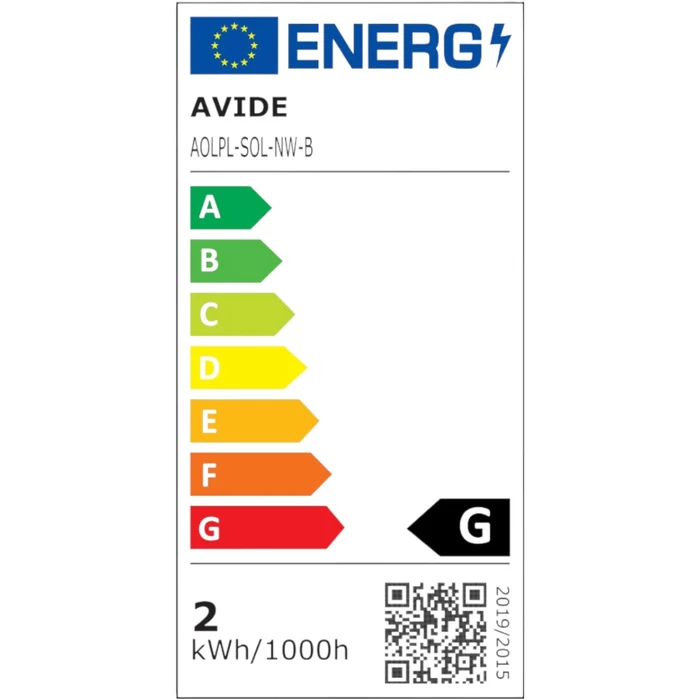 Avide Solana kültéri LED állólámpa fekete 1,5W 55lm 4000K 500 mm IP44 AOLPL-SOL-NW-B