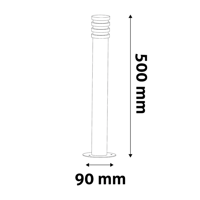 Avide Sunset kültéri LED állólámpa fekete 1,5W 55lm 4000K 500mm IP44 AOLPL-SUN-NW-B
