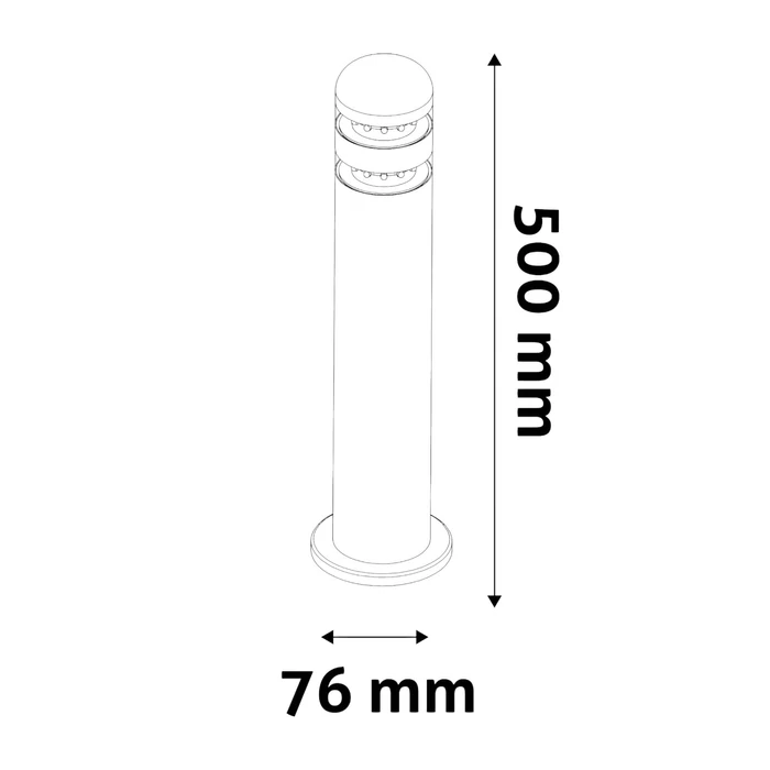 Avide York kültéri LED állólámpa antracit 2W 110lm 3000K 500 mm IP44 AOLPL-YK-WW-AN