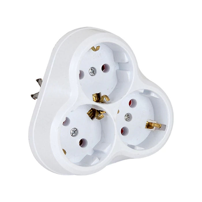 DE-PA 3-as süllyesztett dugalj fehér 16A 10012