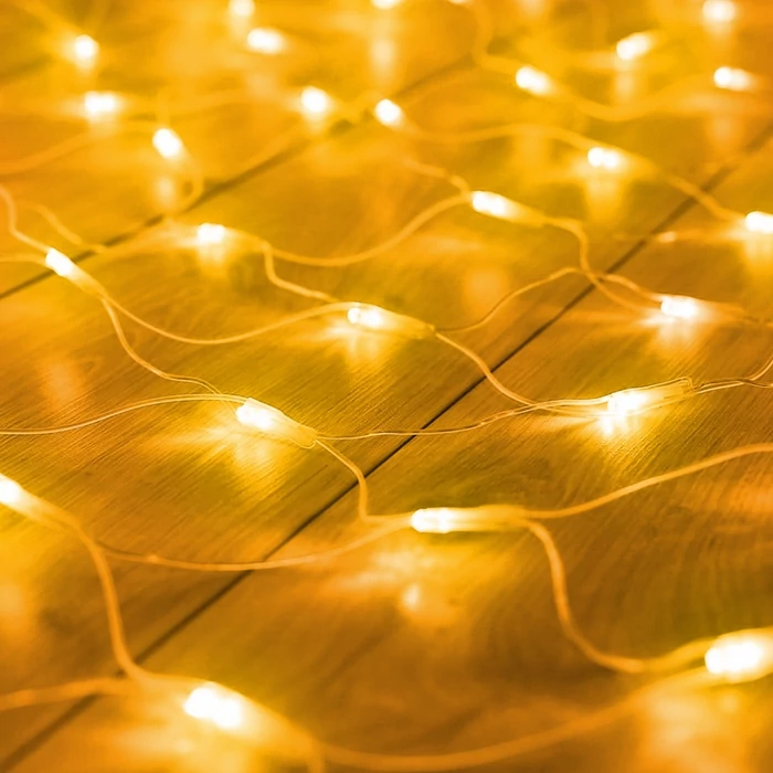 Dekorációs LED fényháló 190 db melegfehér LED 3x2 m 230V távirányítós 58909A