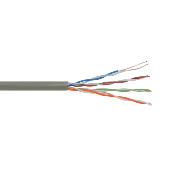 Delight UTP kábel Cat.5e tömör belső ér szürke (CCA) 20016