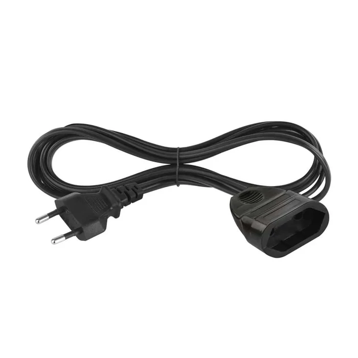 Emos Euro lengő hosszabbító kábel 3 m fekete PVC 2x0,75 mm2 PC01303