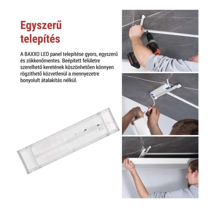 Emos falon kívüli LED panel 120x30 cm 36W 4320lm 4000K ZB3614