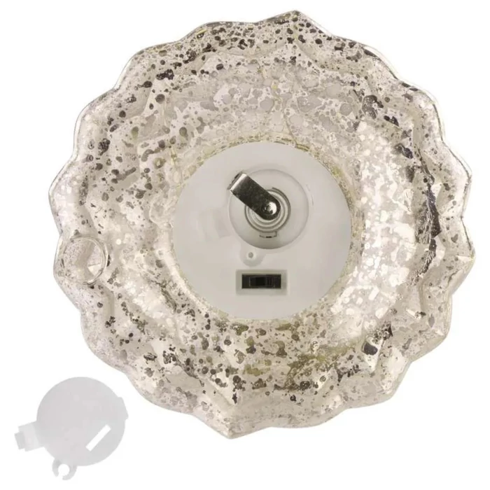 Emos karácsonyi LED-es üveg karácsonyfa elemes beltéri 27 cm DCLW30