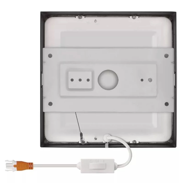 Emos LED 12,5W 1100Lm mennyezeti lámpatest LED panel NEXXO négyzet fekete CCT IP20/IP40 ZM6333