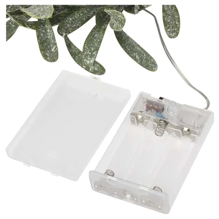 Emos LED fagyöngy koszorú időzíthető AA meleg fehér DCTW28