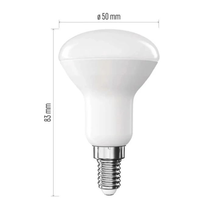Emos LED izzó classic R50 E14 4,2W 470lm 4000K ZQ7E23