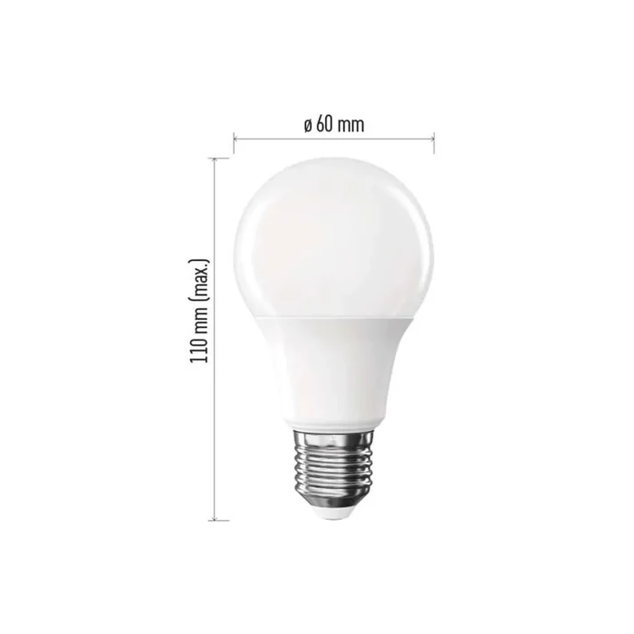 Emos LED izzó E27 8,8W 806lm 4000K A60 Basic 6db/csomag ZL5F48.6