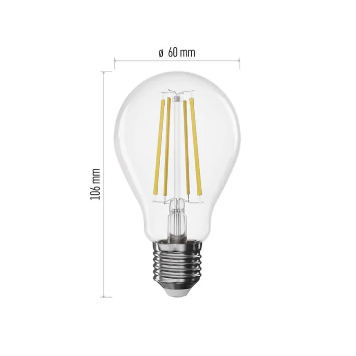 Emos LED izzó filament dimmelhető E27 7,5W 1055lm 2700K A60 ZF5154D