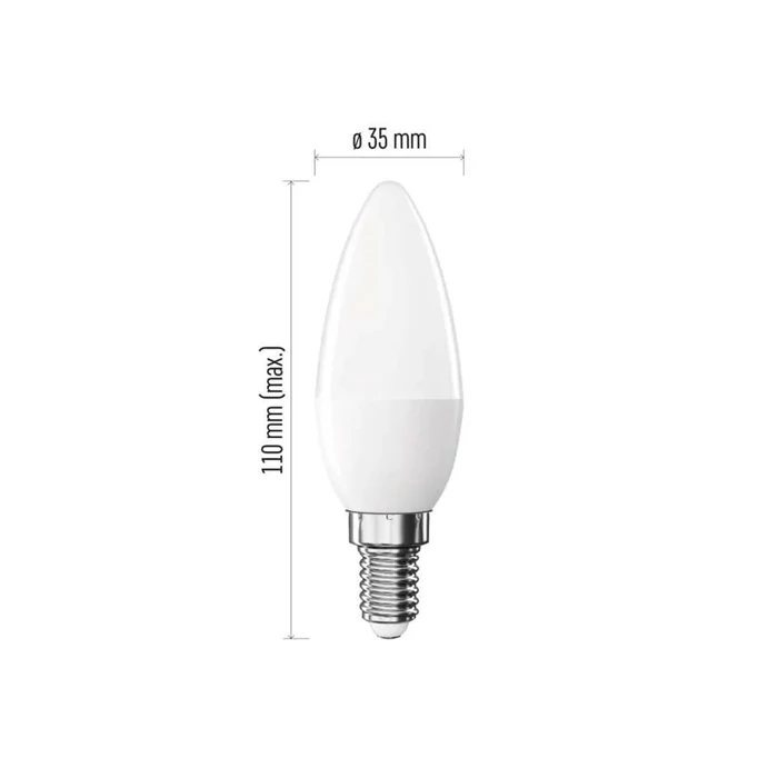 Emos LED izzó gyertya E14 8,8W 806lm 3000K C35 Basic ZL3F47