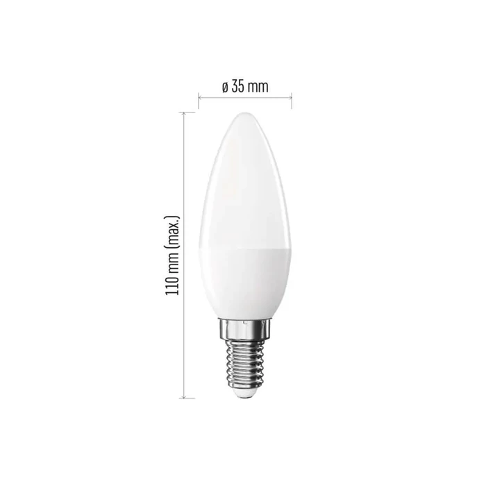 Emos LED izzó gyertya E14 8,8W 806lm 4000K C35 Basic ZL3F48