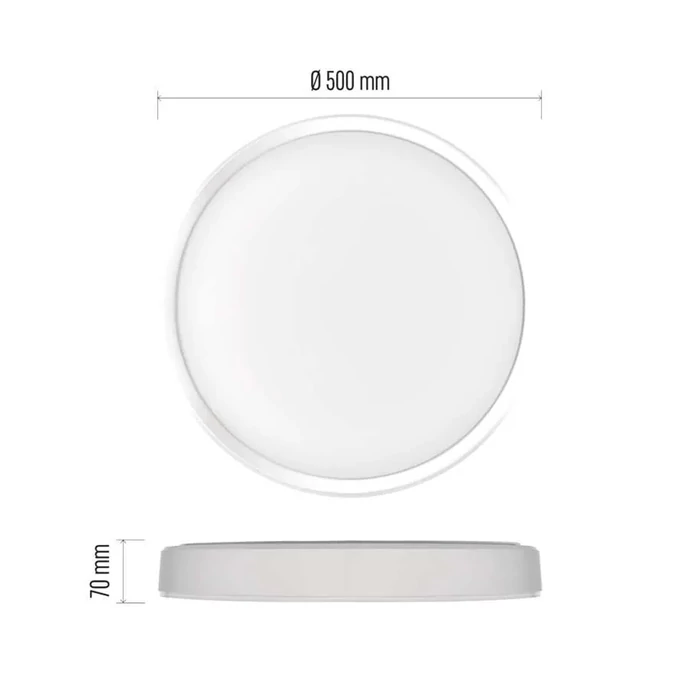 Emos ILVI LED mennyezeti lámpa távirányítóval 45W 2700lm CCT kerek IP20 ZM5169
