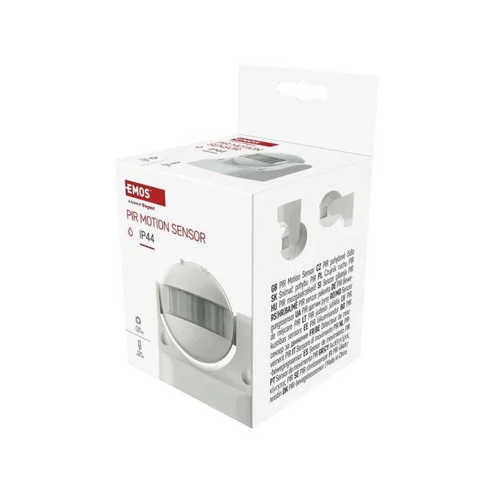 Emos mozgásérzékelő 180° 12m fehér (PIR) IP44 G1120